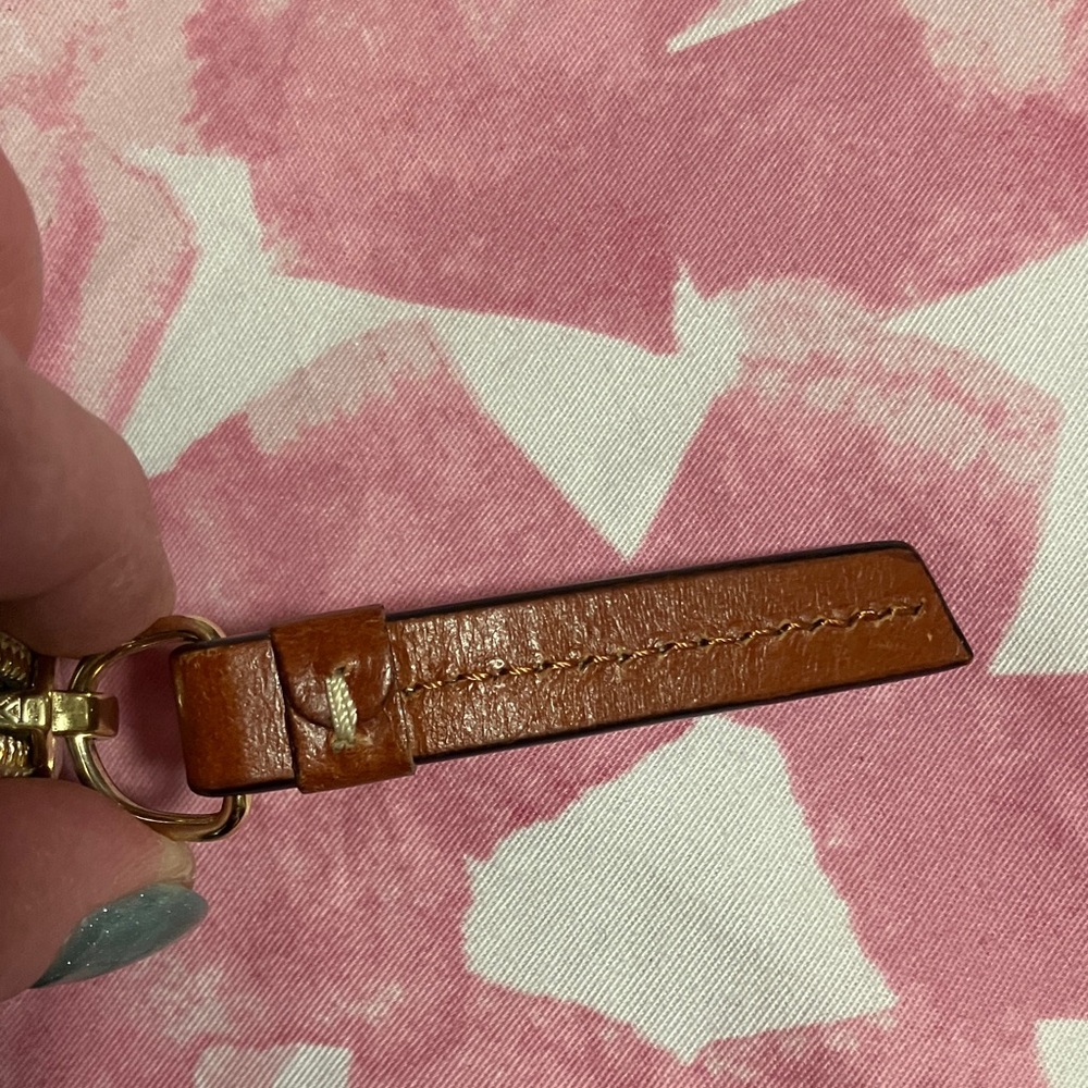 Authentic Dooney & Bourke Red Patterned storage c… - image 4